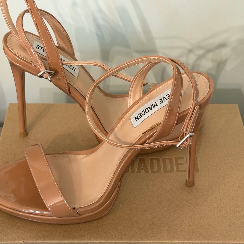 Steve Madden Nude Strappy Heels